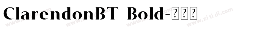 ClarendonBT Bold字体转换